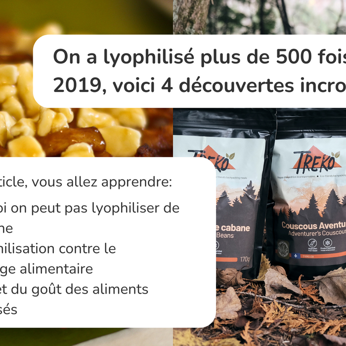 On a lyophilisé plus de 500 fois depuis 2019, voici 4 découvertes incroyables