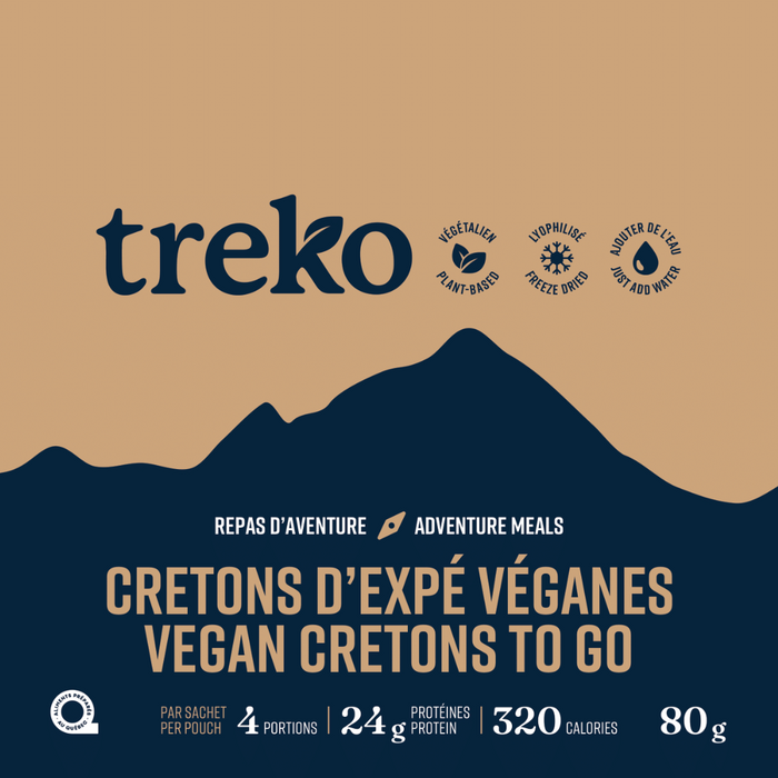 Vegan cretons to go - 3 servings per bag