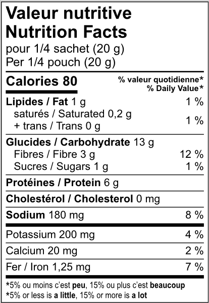 Vegan cretons to go - 3 servings per bag