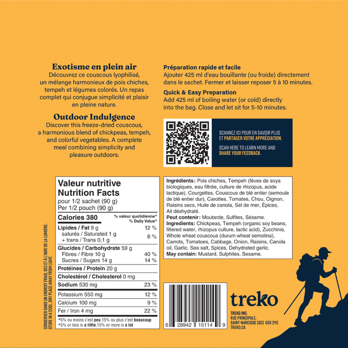 Couscous aventurier - 2 portions par sachet