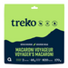 Treko Voyager's Macaroni freeze-dried adventure meal package in green with navy mountain silhouette