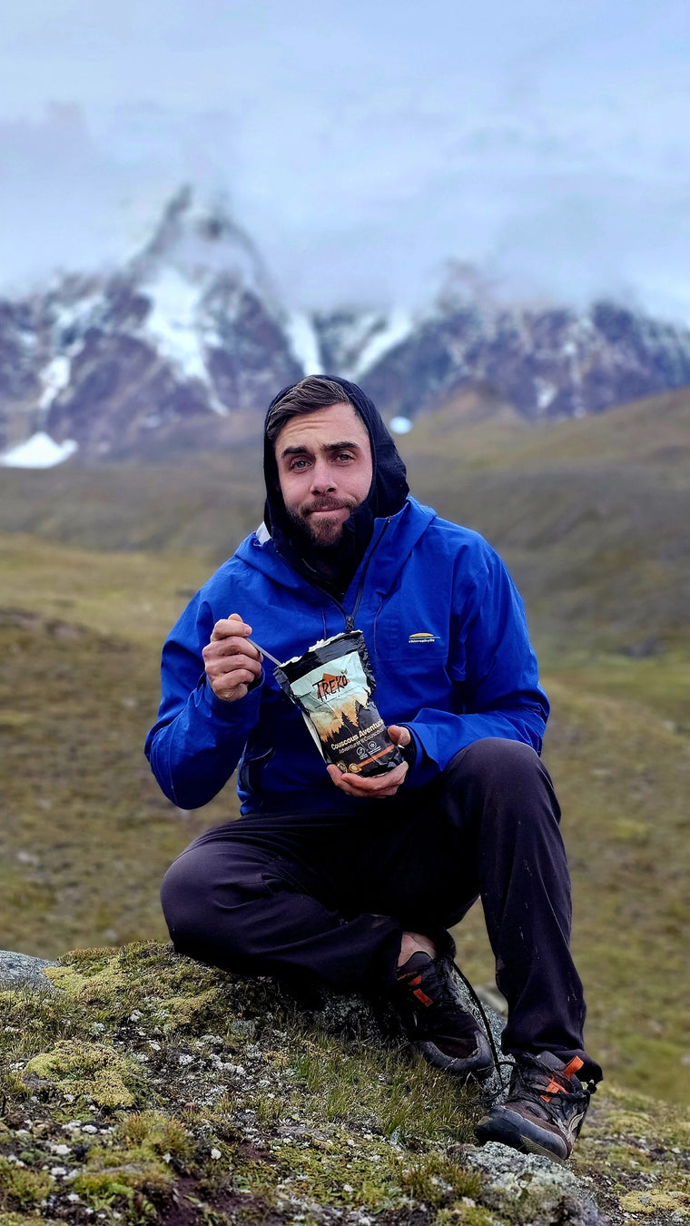 alex godard tasting a treko meal