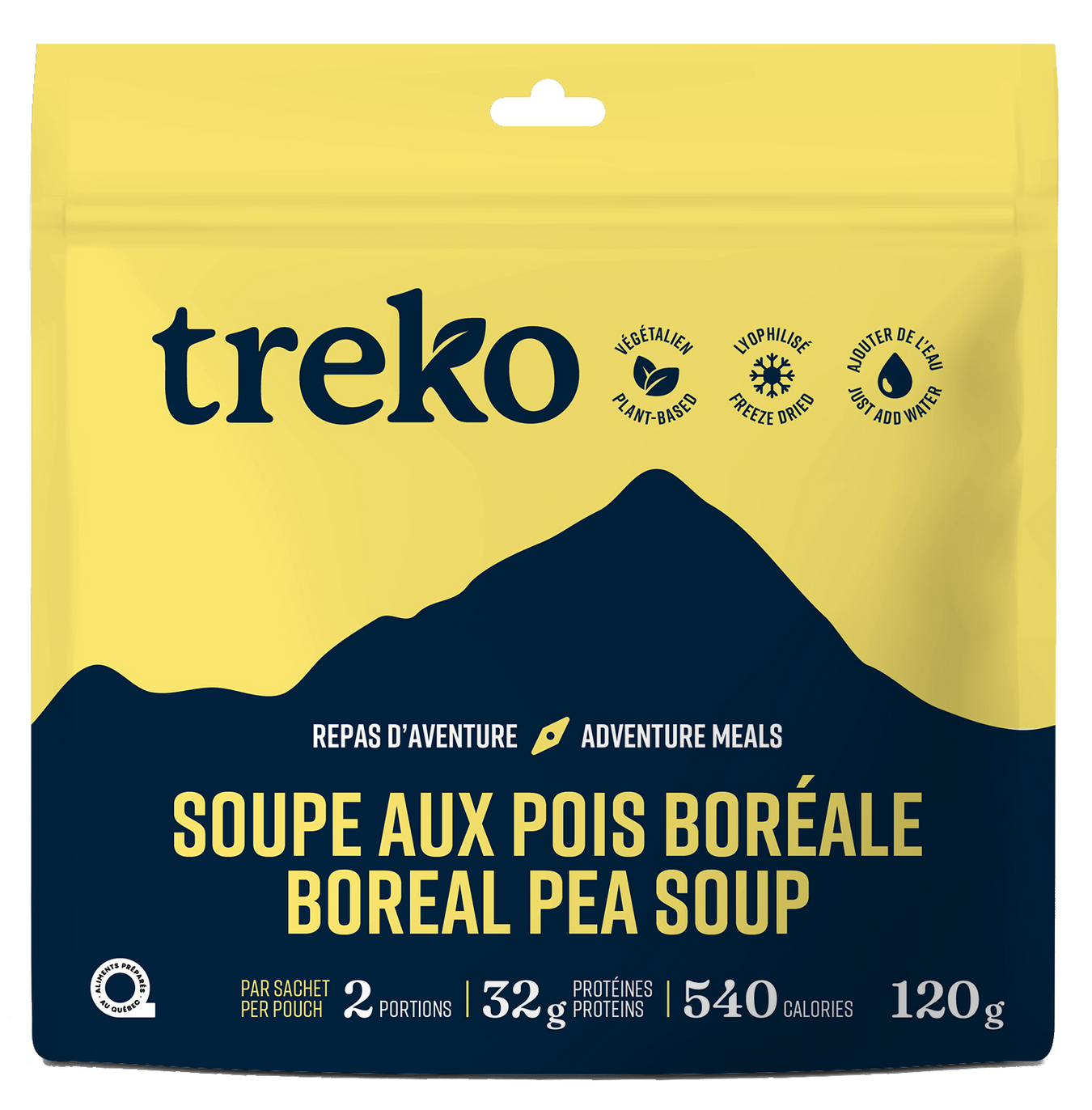 Freeze dried complete meal